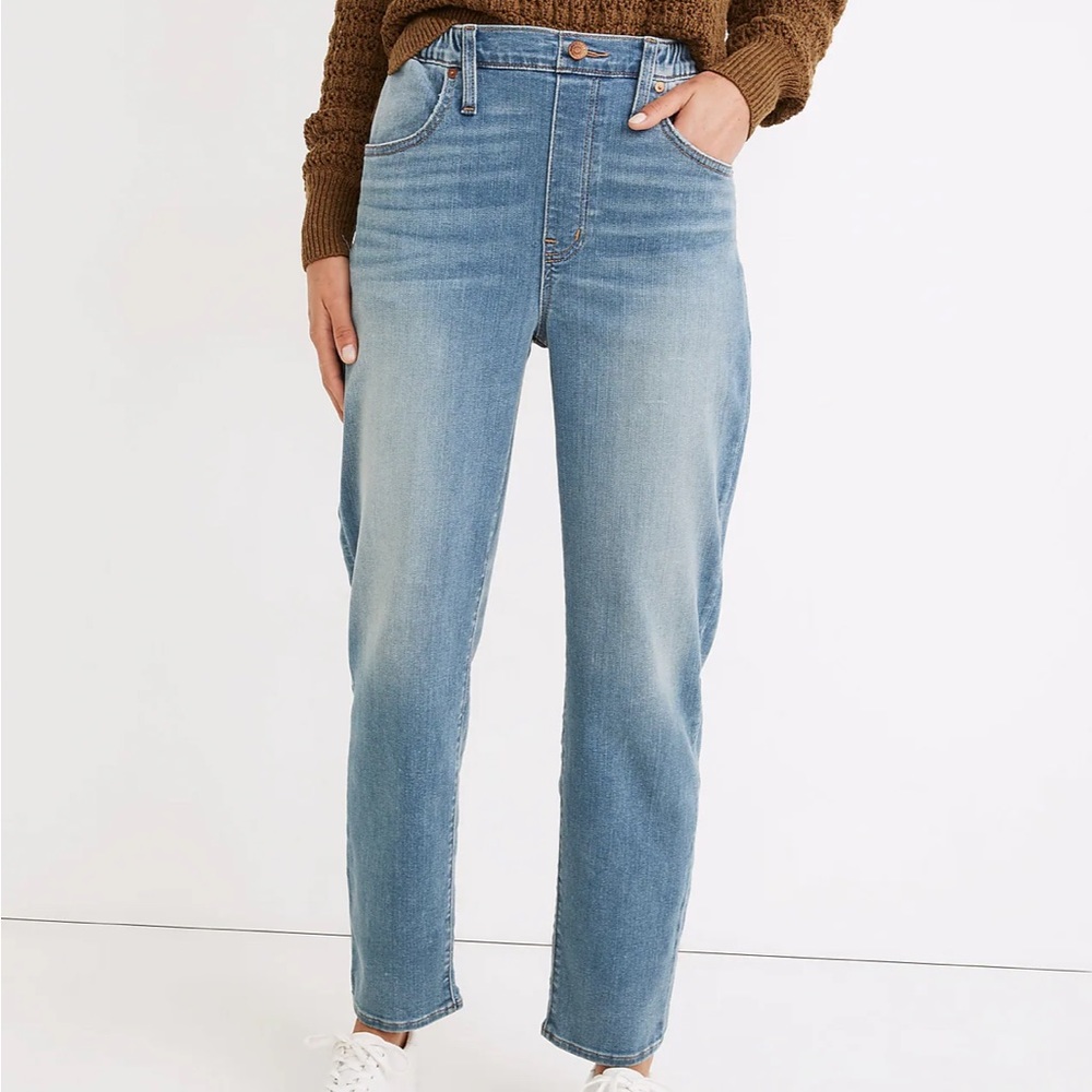 Madewell Pull-On Jeans in Keefe Wash